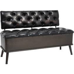 vidaXL Stauraum Black Förvaringsbänk 52x75cm