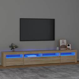 vidaXL Tv-skab LED-lys TV-bord