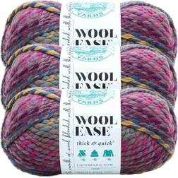 Lion Brand Yarn Wool-Ease Thick 3 Pack