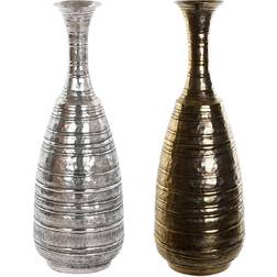 Dkd Home Decor 24 Aged finish Silver Golden Vase