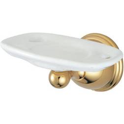 Kingston Brass BA3966PB Restoration Toothbrush with Tumbler Holders