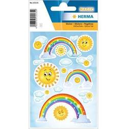 Herma Etiketten, Sticker Rainbow, Glitterfolie