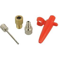 Fischer Fischer Fahrrad 85618 Luftpumpeadaptersæt Metal Rød