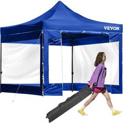 VEVOR Pop Up Canopy Tent 10 x 10 FT with Removable Sidewalls and Wheeled Bag