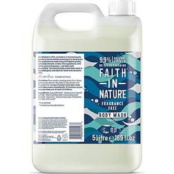 Faith in Nature Fragrance Free Body Wash, Sensitive Vegan