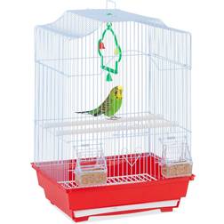 Relaxdays vogelbauer vogelheim exotenkäfig wellensittich käfig transportkäfig
