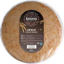 Biona Organic 2 Whole Spelt Pizza Bases, 300g