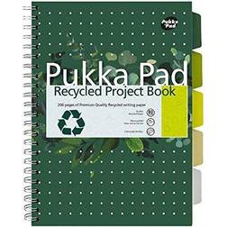 Pukka Pad Project Book Recycled A4/100K Linia Zielony 3szt