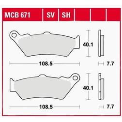 TRW Sinter Street Kit MCB671SH