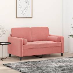 vidaXL 2 stk. velour Komplet pyntepude Rød, Pink
