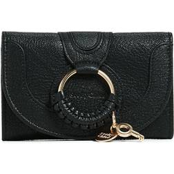 See by Chloé Hana Compact Leather Wallet - Black