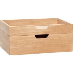 Hübsch Note Storage Box Natural set 2 Opbevaringsboks