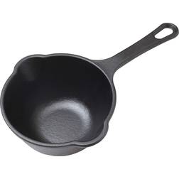 Victoria Home Cast Iron Sauce Pan. 0.45qt Sauce Seasoned Non-GMO