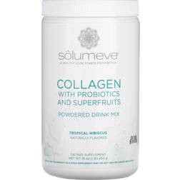 Solumeve Collagen with Probiotics Superfruits Powdered Drink Mix Tropical Hibiscus