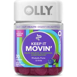 Olly Keep it Moving Constipation Relief, Rhubarb, Prunes, Amla Berry