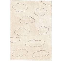 Lorena Canals Hand-Woven Children's Washable Rug Clouds with High-Low Effect