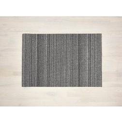 Chilewich Easy Care Skinny Stripe Shag Doormat Synthetics Black, White