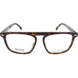 HUGO BOSS 1128 0086-00 Dark Havana Men Rectangle 5416-145