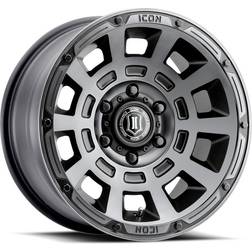 ICON Alloys Thrust Wheel, 17x8.5 with 5 on 150 Bolt Pattern Smoked Satin