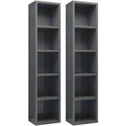 vidaXL CD Cabinets Hyllesystem 21x93.5cm 2st