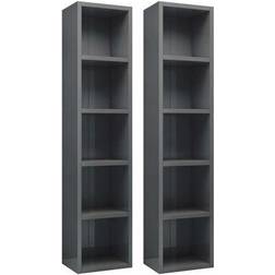 vidaXL CD Cabinets Hyllsystem 21x93.5cm 2st