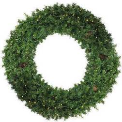 Northlight Seasonal Pre-Lit Dakota Red Pine Commercial Wreath Decoration