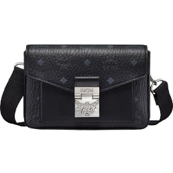 MCM Millie Visetos Small Crossbody - Black