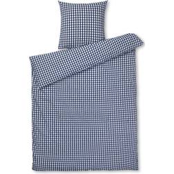 Juna Bæk & Bølge Duvet Cover White, Blue (220x140cm)