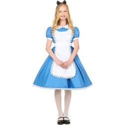 Fun Costumes Supreme Alice Costume Girl's Alice in Wonderland Dress Costume L
