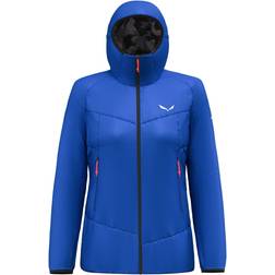 Salewa Ortles Tirolwool Responsive Stretch Hooded Jacket Women - Blue Electric