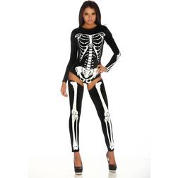 Forplay 553457 Skeleton Kostüm, Weiblich, Schwarz, L-XL