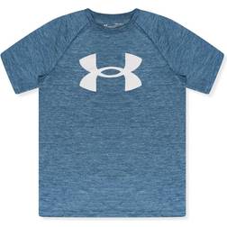 Under Armour Youths Tech Twist Big Logo T-Shirt Blue