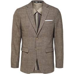 Selected Hørblanding Blazer Brun