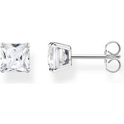 Thomas Sabo Stud Earrings - Silver/Transparent