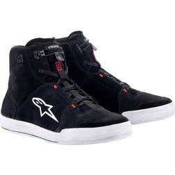 Alpinestars Chrome Motorcycle Shoes - Black/Grey/Red Fluo