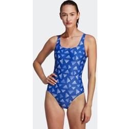 adidas Aop Sportswear Swimsuit - Blå/Hvid