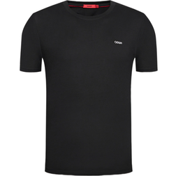 HUGO BOSS Dero222 Logo Print Cotton Jersey T-shirt - Black