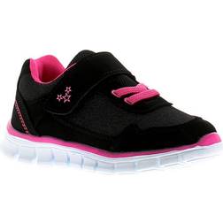 Focus Girl's Nina Kids Trainers Black/Pink