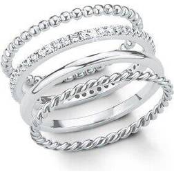 s.Oliver Ring Women Rings with Zirconia Synth - Silver