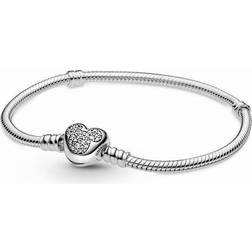 Pandora Disney Musse Orm Länkarmband Med Hjärtstängning - Sterlingsilver