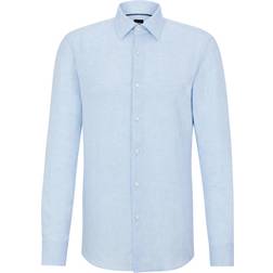 HUGO BOSS Linen Shirt - Blue