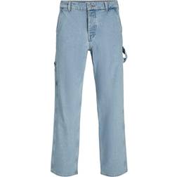 Jack & Jones Eddie Snickarjeans Med Ledig Passform Blå