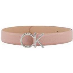 Calvin Klein Cintura da donna Re-Lock Ck Logo Belt 30mm Pbl K60K610413 Rosa