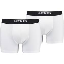 Levi's Solid Basic Boxer Brief - White/Black