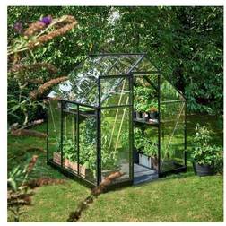 Halls Greenhouses Qube 66 3.8m² 3mm Aluminium Härdat glas