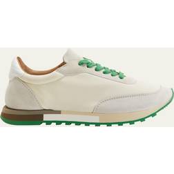 The Row Off-White & Green Owen Sneakers IVGR Ivory/Green IT