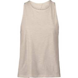 Casall Texture Tank Open Back - Light Sand