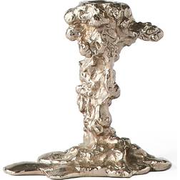 Polspotten Drip small - Sølv Fyrfadsstage 14cm