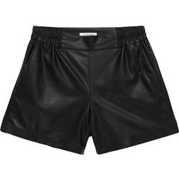 Anine Bing Koa Short - Black Vegan Leather
