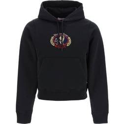 Martine Rose Black Shrunken Hoodie BLACK CREST